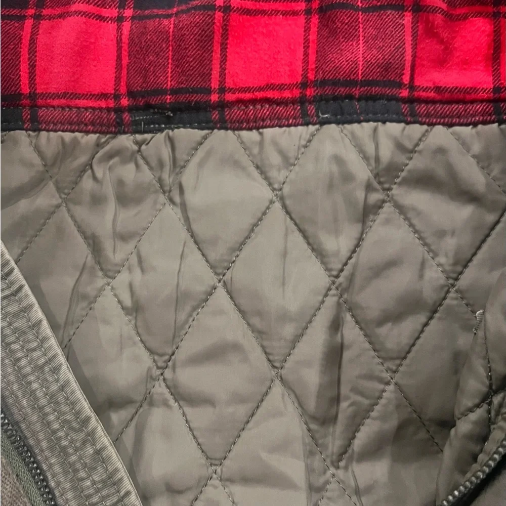 Men’s L.O.G.G. H&M Military Green Field Unisex Jacket w Hood - Picture 12 of 13